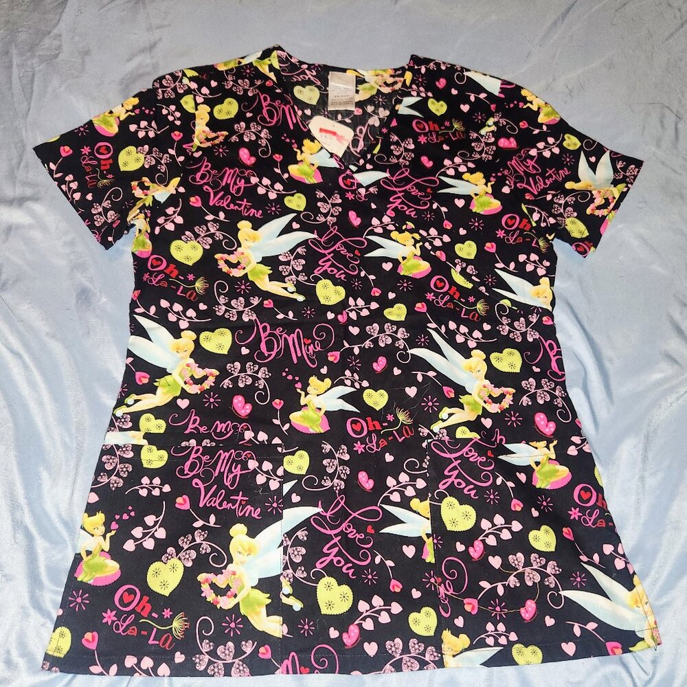 Disney Tinkerbell Scrub Top